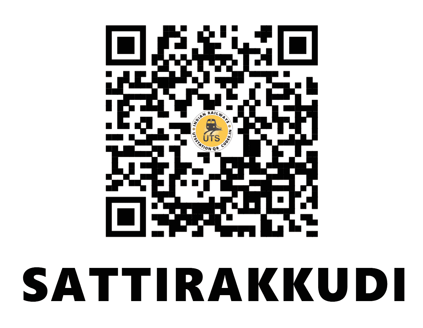 UTS QR Code for SATTIRAKKUDI - SQD - SR (TAMIL NADU)